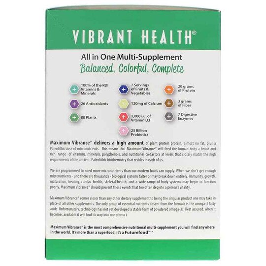 Maximum Vibrance Multi-Supplement Powder, VBH